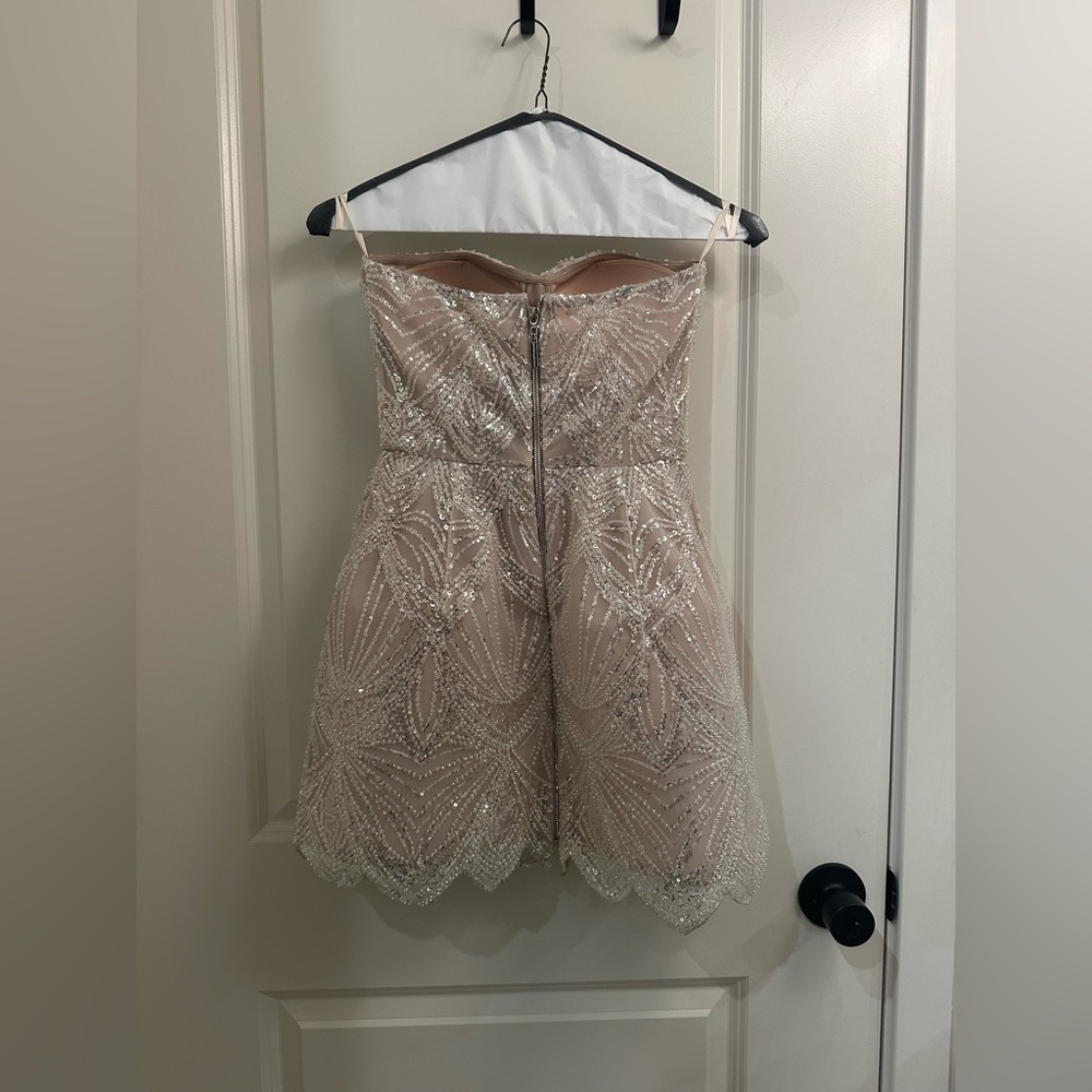 Bronx and Banco - Giselle Blanc Mini Dress White - Size Small - Picture 6 of 9